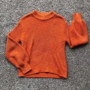 h&m orange knitted sweater!!